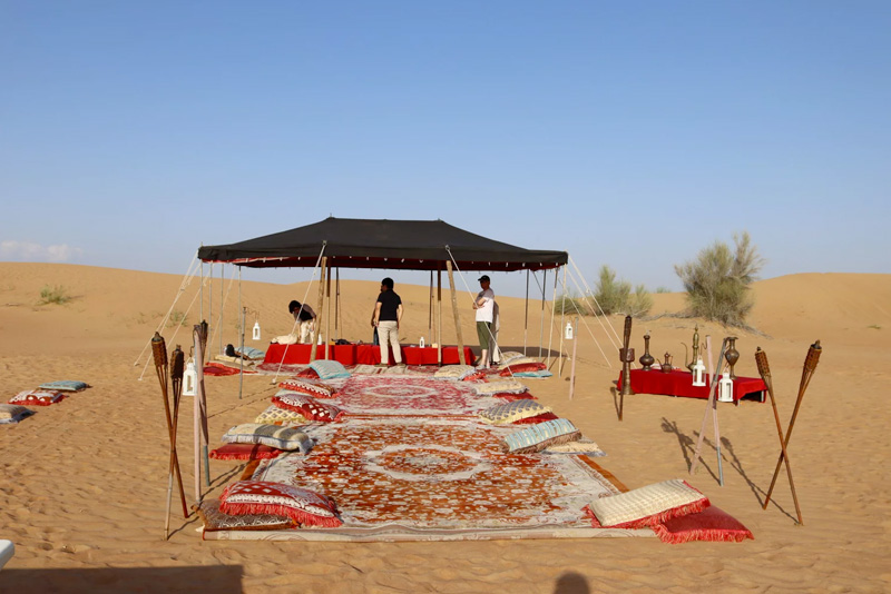Camel Trekking with Private Dinner Setup - Private Car